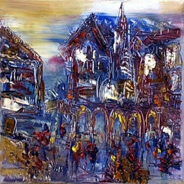 Peinture intitulée "Marée montante" par Muriel Cayet, Œuvre d'art originale
