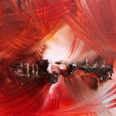 Peinture intitulée "Une andalouse" par Muriel Cayet, Œuvre d'art originale, Huile