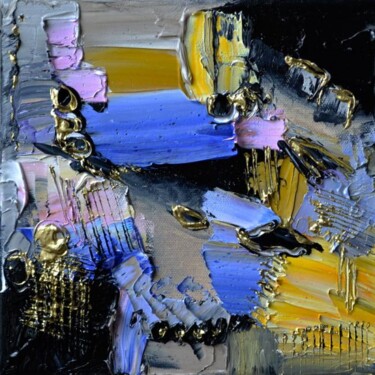 Peinture intitulée "Les flux souterrains" par Muriel Cayet, Œuvre d'art originale, Huile