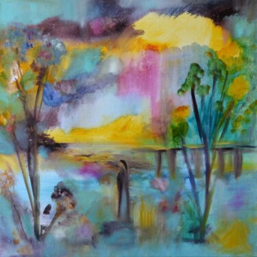 Peinture intitulée "Manon 2012" par Muriel Cayet, Œuvre d'art originale, Huile