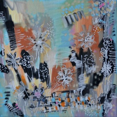 Peinture intitulée "Flowers concerti 7" par Muriel Cayet, Œuvre d'art originale