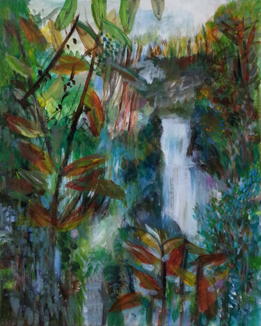 Peinture intitulée "Il était une forêt" par Muriel Cayet, Œuvre d'art originale, Acrylique
