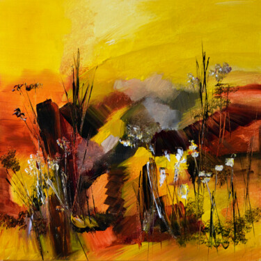 Peinture intitulée "Des couleurs nées d…" par Muriel Cayet, Œuvre d'art originale, Acrylique