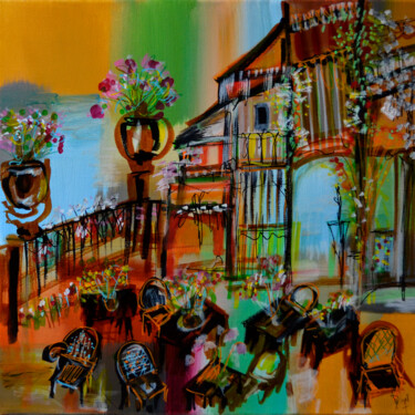 Pintura intitulada "Calle Vera" por Muriel Cayet, Obras de arte originais, Acrílico