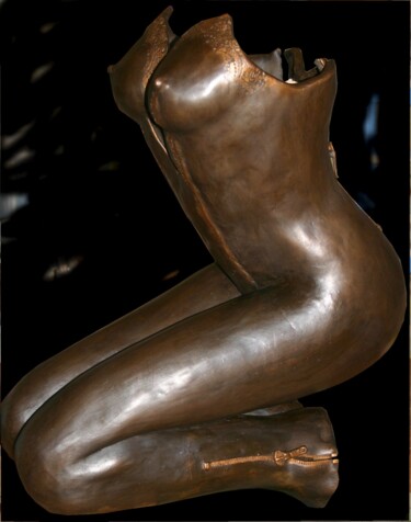 「Aubade」というタイトルの彫刻 Muriel Moutonによって, オリジナルのアートワーク, テラコッタ