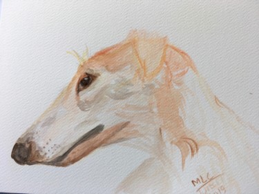 Painting titled "Guéguel" by Murielle Lucie Clément, Original Artwork, Watercolor