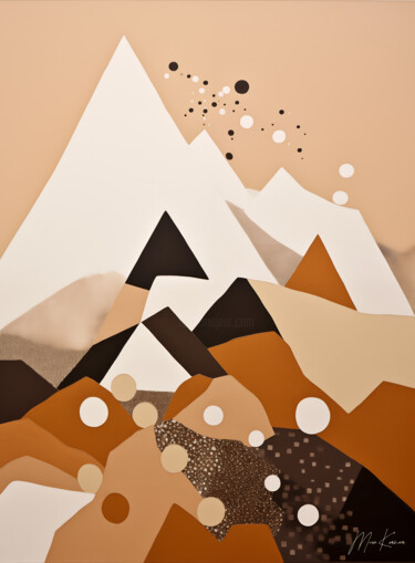 Arte digital titulada "MOUNTAIN" por Muse Korner, Obra de arte original, Collages digitales