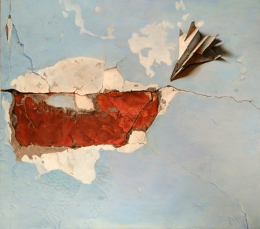 Painting titled "Стена" by Mushegh Hovsepyan, Original Artwork, Oil