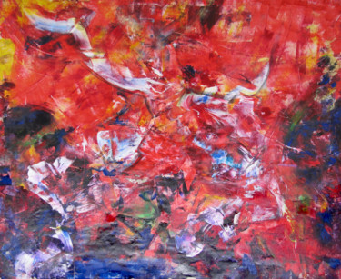 Pittura intitolato "Revolution 1, Abstr…" da Dmitri Matkovsky, Opera d'arte originale, Acrilico