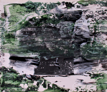 Malerei mit dem Titel "Green Mountains" von Dmitri Matkovsky, Original-Kunstwerk, Acryl