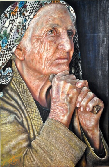 Schilderij getiteld "soft pastel-mustafa…" door Mustafa Yüce, Origineel Kunstwerk
