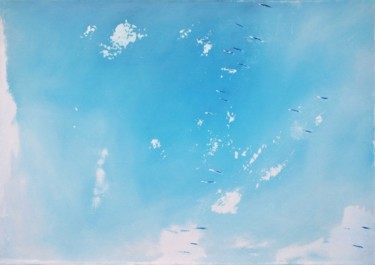 Peinture intitulée "Free fall #1" par Alexander Víctor, Œuvre d'art originale, Huile