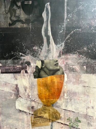 Collages titled "The Splash 1" by Marian Williams, Original Artwork, Collages