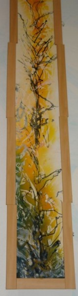 Painting titled "ALGE MARINE" by Laurentiu Mihail Solomon, Original Artwork