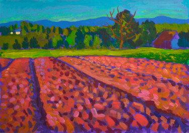 Pintura intitulada "Ground. Morning" por Mykola Kozlovskyi, Obras de arte originais, Acrílico