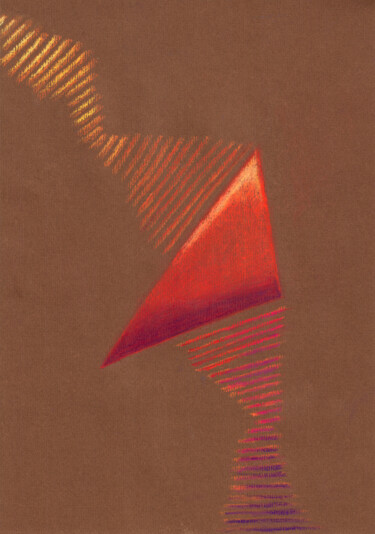 Dessin intitulée "Mouvement #01" par Mylène Gandon, Œuvre d'art originale, Pastel