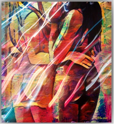 Arte digitale intitolato "couPLE ⭐⭐⭐" da Mylyfee Art, Opera d'arte originale, Pittura digitale