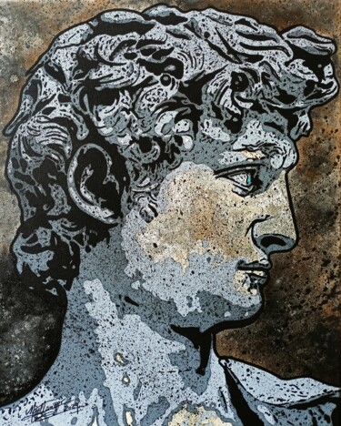 Painting titled "DAVID 2" by Myriam Bellanger, Original Artwork, Acrylic