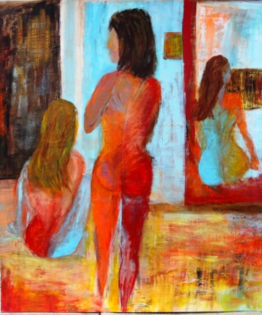 Schilderij getiteld "dos.jpg" door Myriam Thomas, Origineel Kunstwerk, Acryl