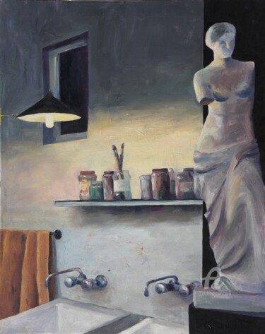 Картина под названием "Venus de Milo" - Myriam Lucas, Подлинное произведение искусства, Масло