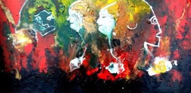Peinture intitulée "les-ames-blanches.j…" par Mysane, Œuvre d'art originale, Autre