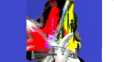 Цифровое искусство под названием "le-pont" - Mysane, Подлинное произведение искусства, 3D моделирование