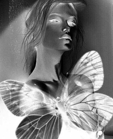 Digital Arts titled "Mariposa la guapa" by Mysane, Original Artwork, Digital Painting