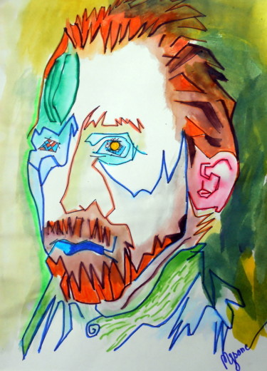 「Van Gogh」というタイトルの描画 Mysaneによって, オリジナルのアートワーク, インク