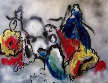 Peinture intitulée "le-pensum.jpg" par Mysane, Œuvre d'art originale, Acrylique