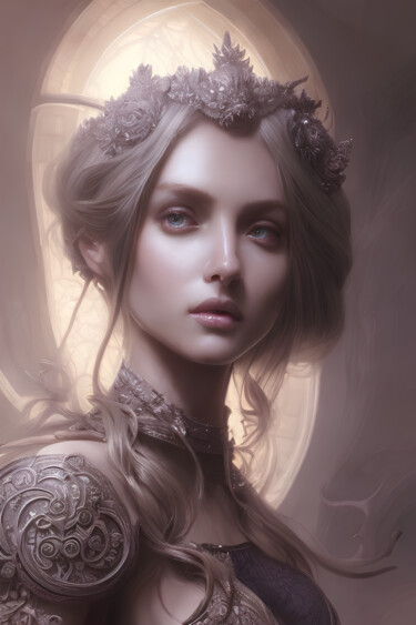 Digital Arts titled "Flawless Princess" by Mystic Muse, Original Artwork, AI generated image