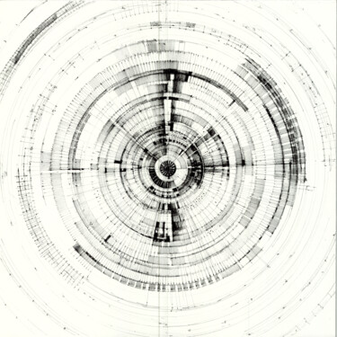 Dessin intitulée "CIRCUM 11" par Mzerart Grg, Œuvre d'art originale, Encre