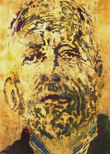 Peinture intitulée "Le Père" par Nacera Kaïnou, Œuvre d'art originale