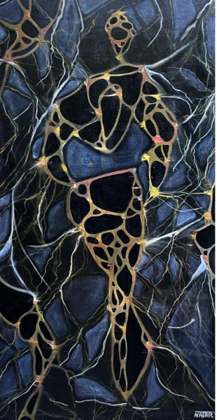 Картина под названием "Le danseur" - Natar, Подлинное произведение искусства, Масло Установлен на Деревянная рама для носилок