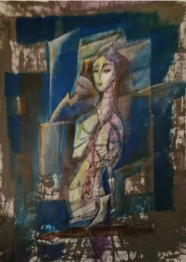 Pintura titulada "Improvisation on th…" por Nadezda Baruns, Obra de arte original, Tinta