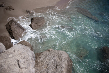 Fotografia zatytułowany „Wave and beach 3” autorstwa Nadezda Sharova, Oryginalna praca, Fotografia cyfrowa