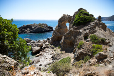 Photographie intitulée "Beach arch" par Nadezda Sharova, Œuvre d'art originale, Photographie numérique