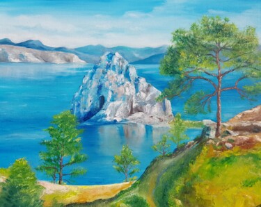 ""lake baikal"" başlıklı Tablo Nadezhda Brinke tarafından, Orijinal sanat, Petrol