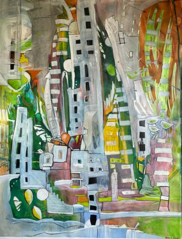 "Urban Jungle" başlıklı Tablo Nadia Laine tarafından, Orijinal sanat, Akrilik