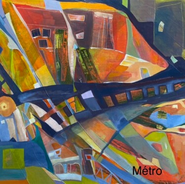 제목이 "Métro"인 미술작품 Nadia Laine로, 원작, 기름