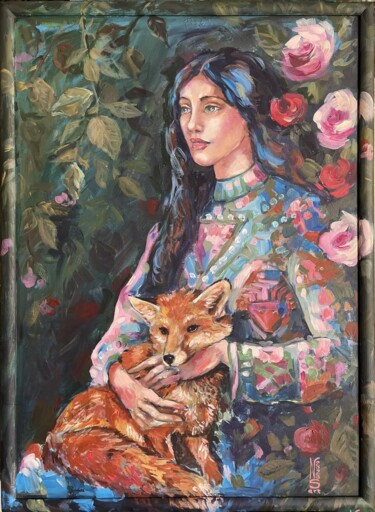 Картина под названием "DIANA" - Nadia Siemek, Подлинное произведение искусства, Акрил Установлен на Деревянная рама для носи…
