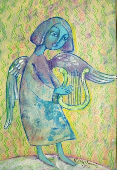 Painting titled "Lira" by Nadia Siemek, Original Artwork, Acrylic