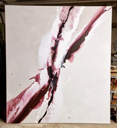 Painting titled "Wie das Leben fließt" by Nadine Ritter, Original Artwork, Acrylic