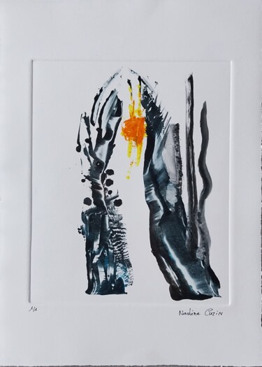 Estampas & grabados titulada "Arche" por Nadine Rivoal, Obra de arte original, Monotipia