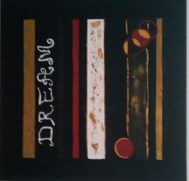 Pintura intitulada "Rêve au temps du co…" por Nadine Somoza, Obras de arte originais, Acrílico