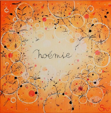 Painting titled "Noémie" by Nadine Stoeltzlen, Original Artwork, Acrylic