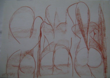 Drawing titled "3 nus de dos 1" by Nadine Trescartes (fildefériste), Original Artwork, Graphite