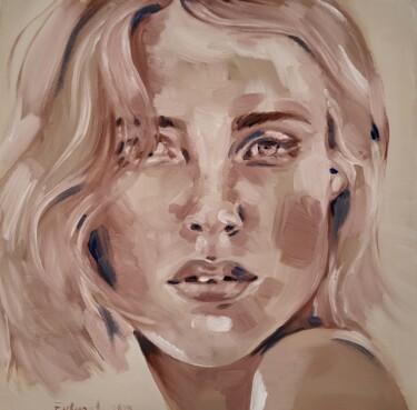 绘画 标题为“Women in beige tones” 由Nadja Schramm, 原创艺术品, 油