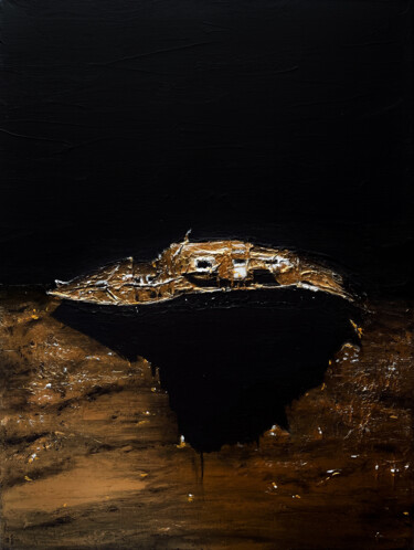 "Titanic at the bott…" başlıklı Tablo Nady Navy tarafından, Orijinal sanat, Akrilik Ahşap Sedye çerçevesi üzerine monte edil…