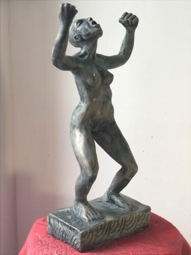 Rzeźba zatytułowany „La colère” autorstwa Nadya Louafi, Oryginalna praca, Terakota