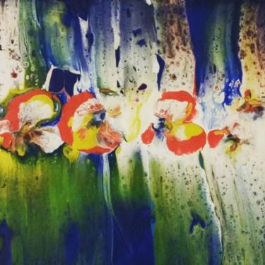 Pittura intitolato "Fleurs de vie" da Nagwa Safey, Opera d'arte originale, Acrilico